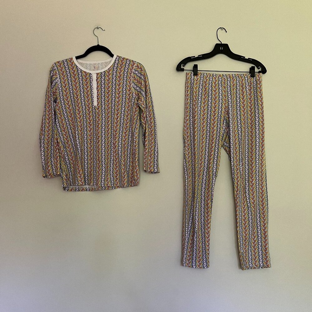 Roller Rabbit Two-Piece Toe Dye Daze Pajama Set